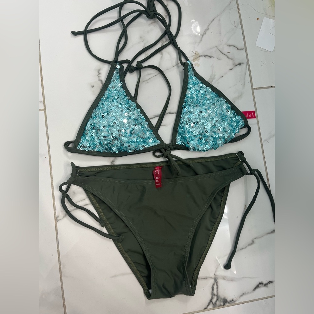 Sequin string bikini  large